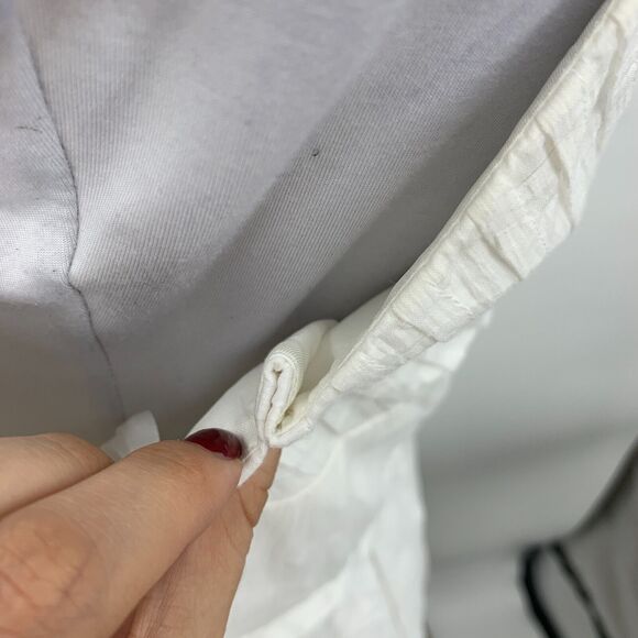 BCBG Paris Floral White Midi Dress Womens 10 Sleeveless Pleat Front Lined *READ - Picture 6 of 13